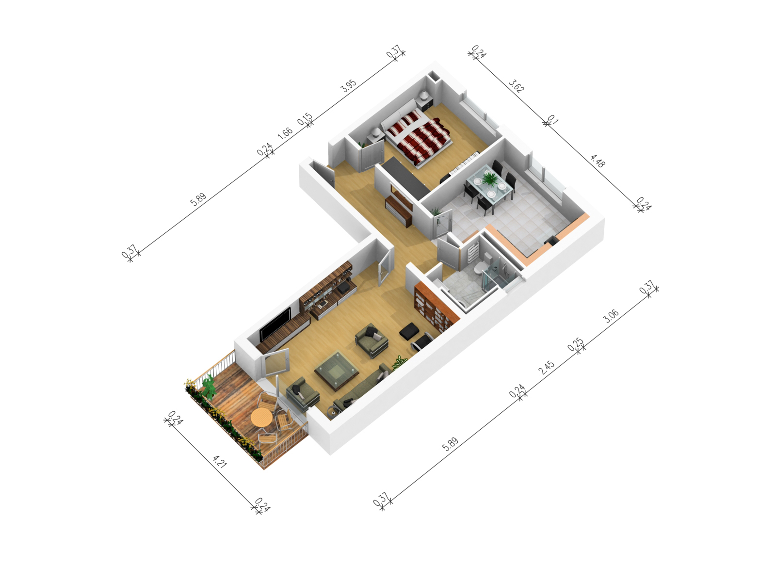 Wohnung #10, 2,5-Zimmer, 73m², 1.OG